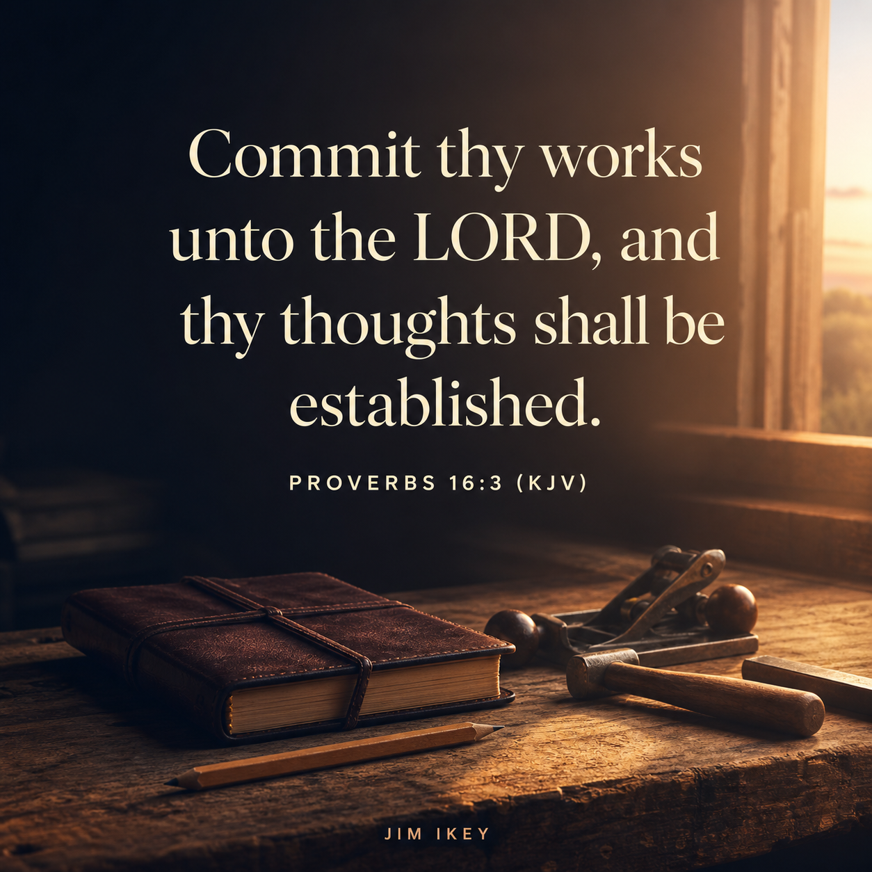 Commit the work to God