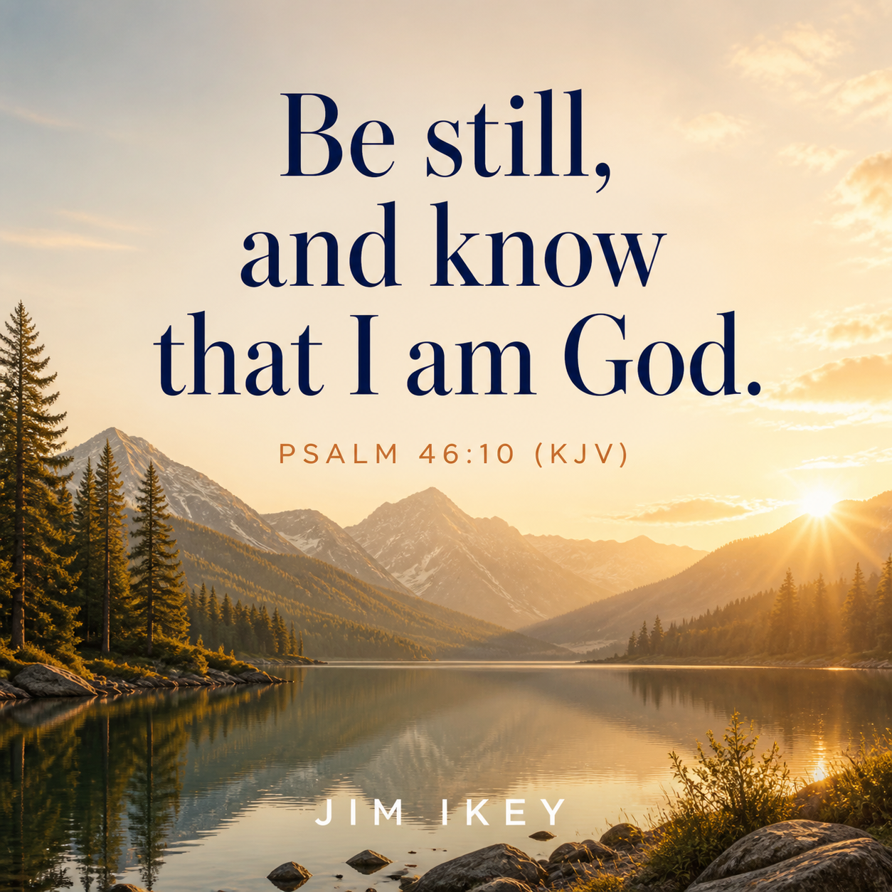Pause, pray, and trust God