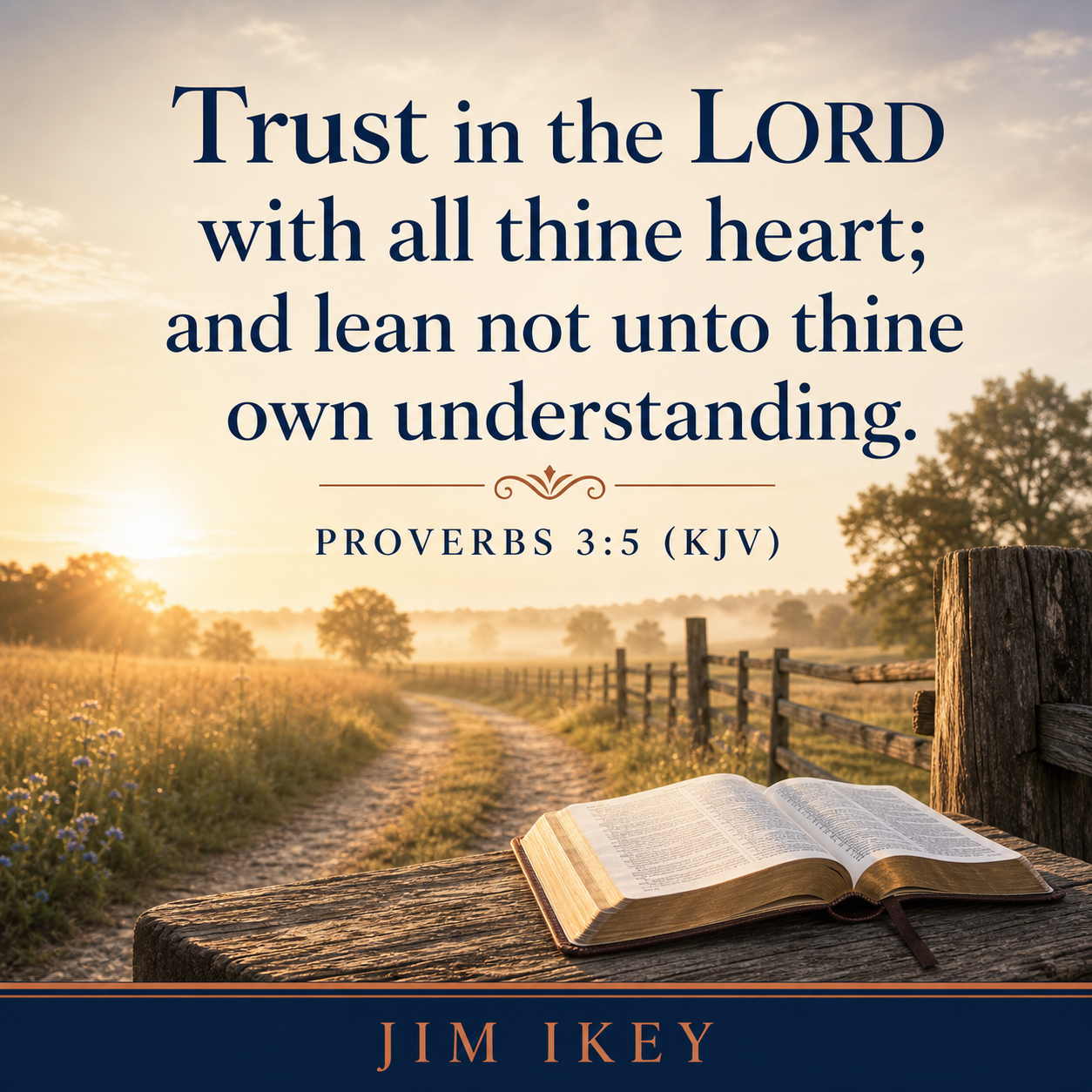 Trust God with the next step
